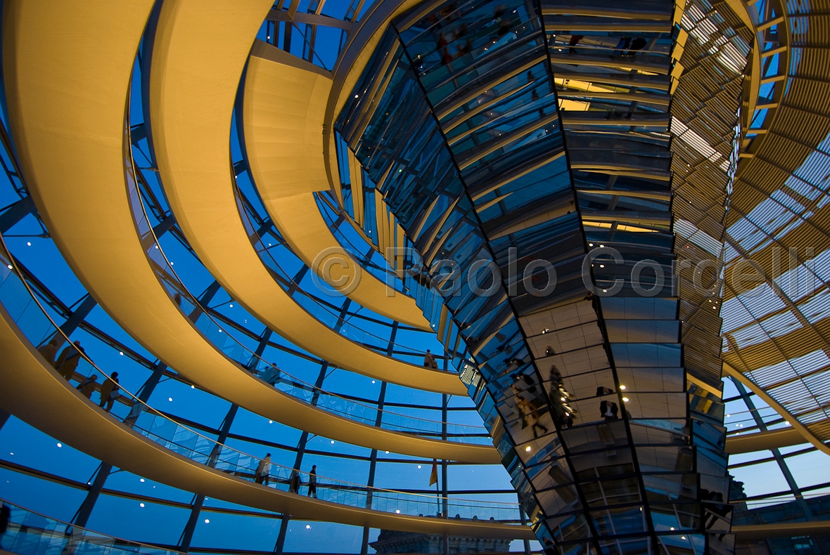 Reichstag glass dome, Berlin, Germany